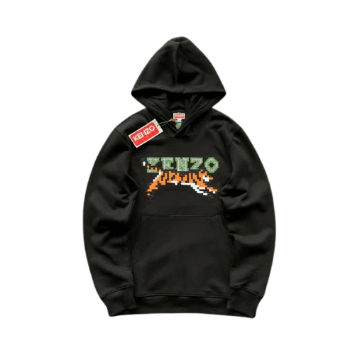 Kenzo Flame Logo Hoodie – Black