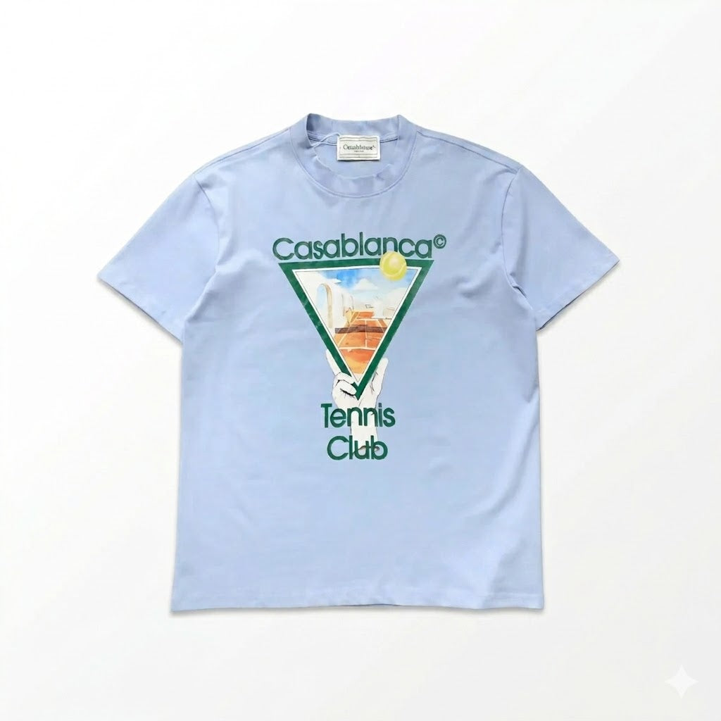 Casablanca T-Shirt – Tennis Club Logo