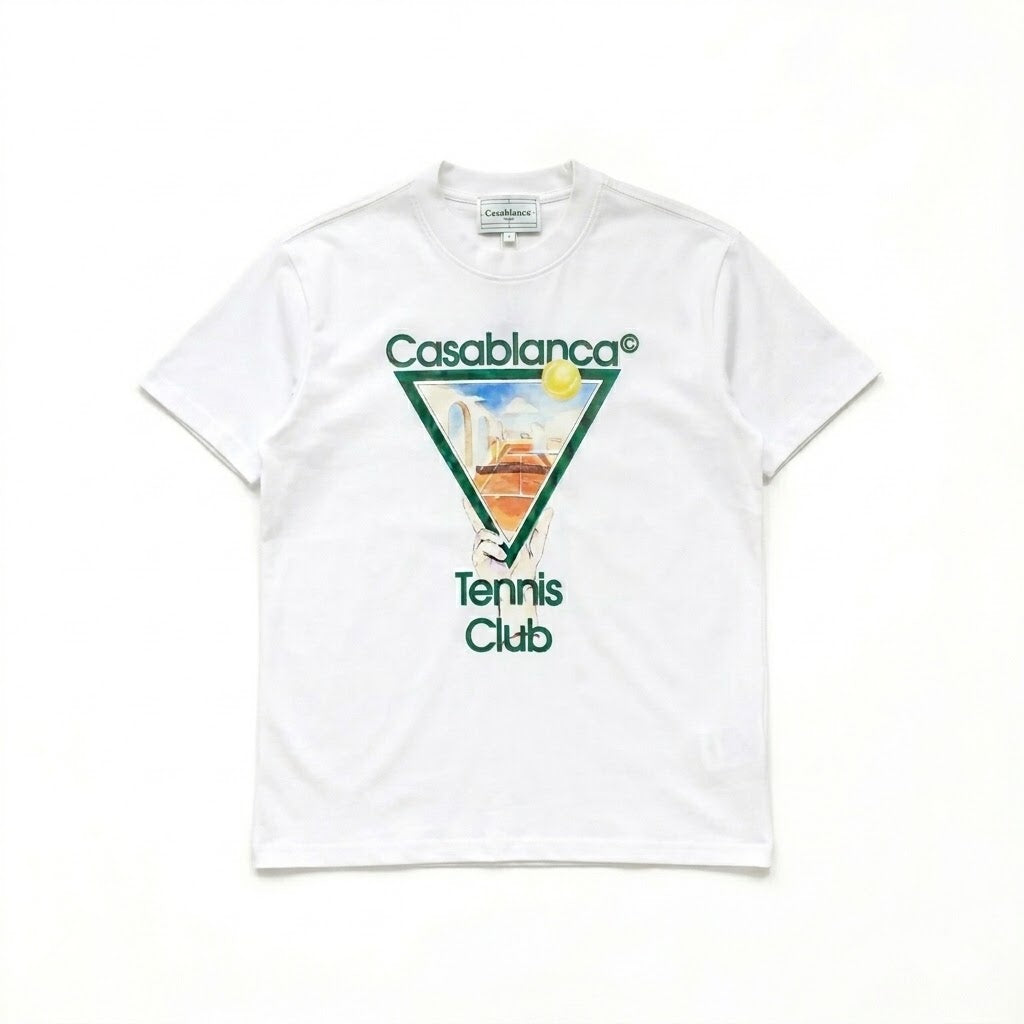 Casablanca T-Shirt – Tennis Club Logo