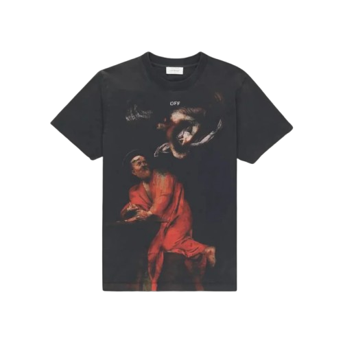 Off-White Saint Matthew Slim Short-Sleeve Tee – Black Multicolor