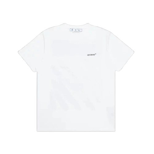 Off-White Wave Diag Slim T-Shirt – White/Black