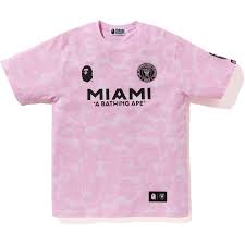 BAPE x Inter Miami T-Shirt – Pink 93 Logo